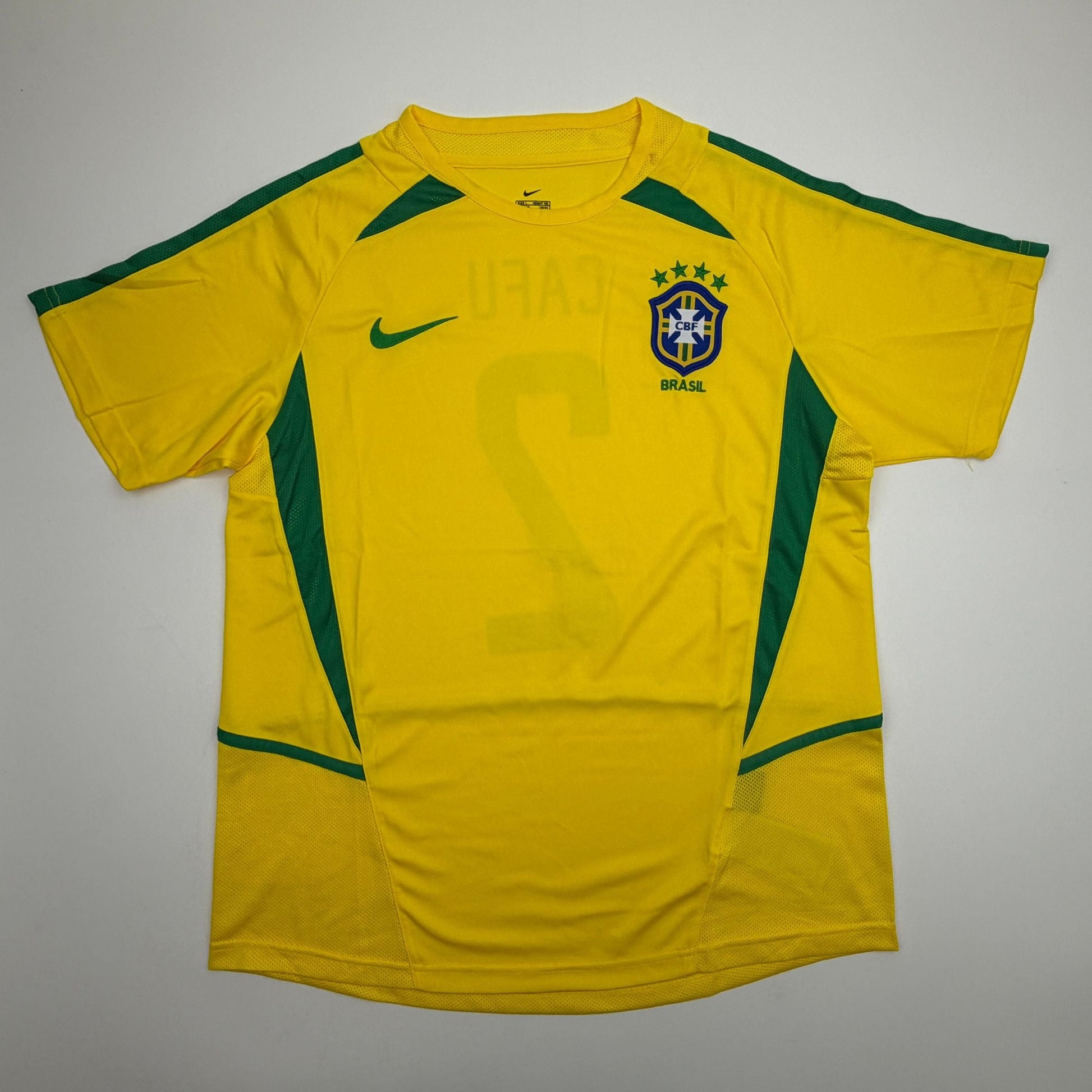 Autographed/Signed Cafu Brazil Yellow Soccer Futbol Jersey Beckett BAS COA