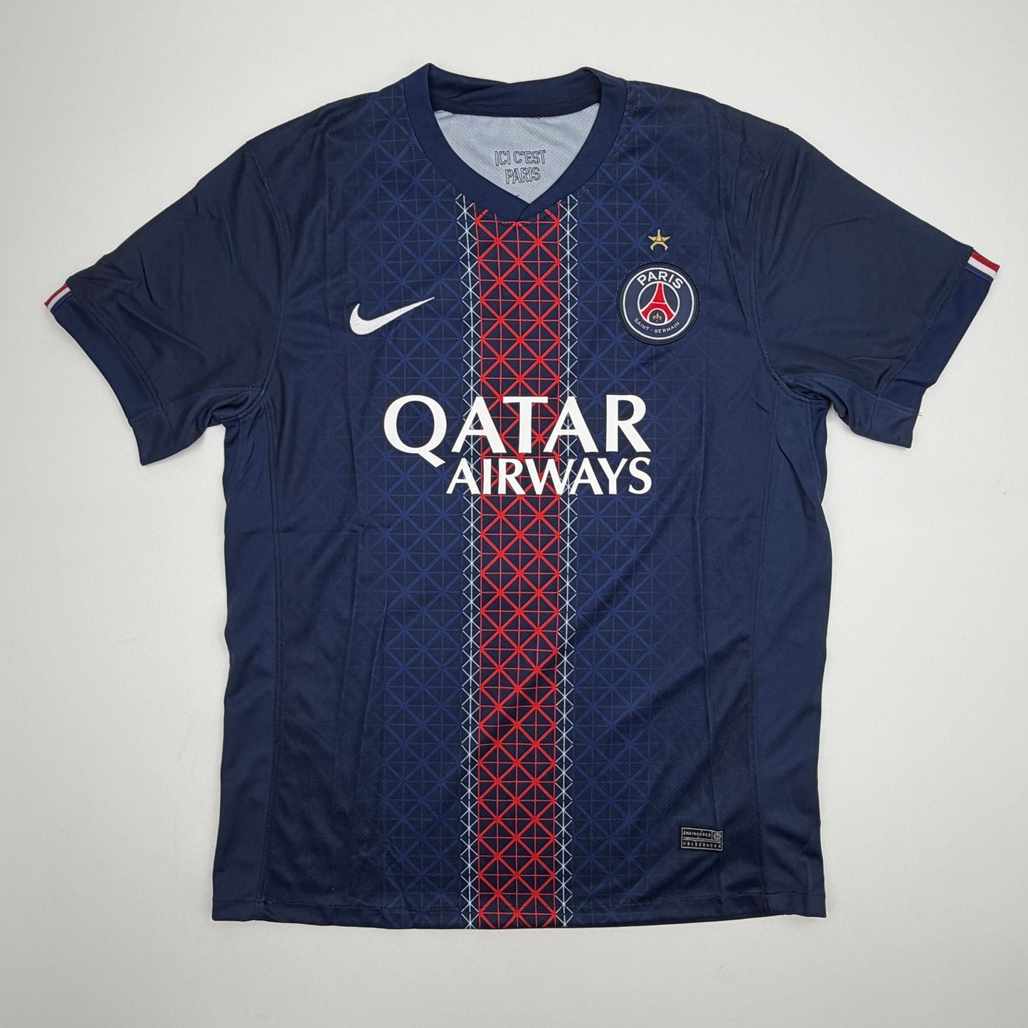 Autographed/Signed Ousmane Dembele PSG Paris Saint-Germain Blue Soccer Jersey Beckett BAS COA