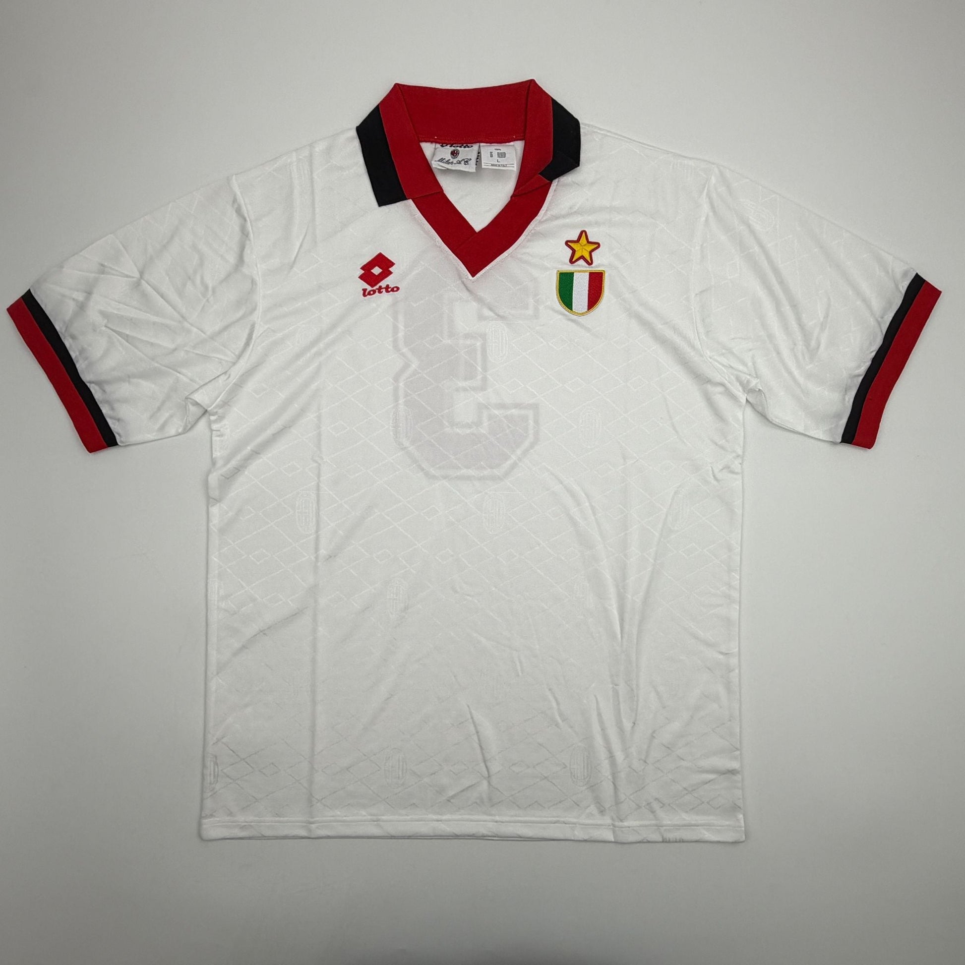 Autographed/Signed Paolo Maldini AC Milan White Soccer Futbol Jersey Beckett BAS COA