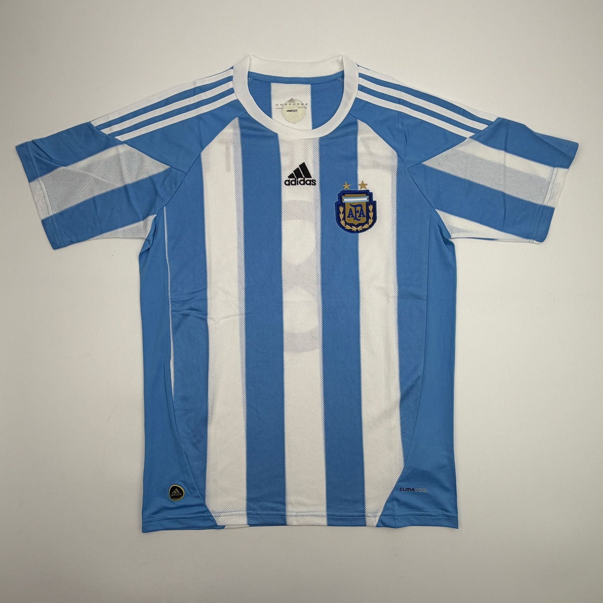 Autographed/Signed Javier Zanetti Argentina Blue/White Soccer World Cup Jersey Beckett BAS COA
