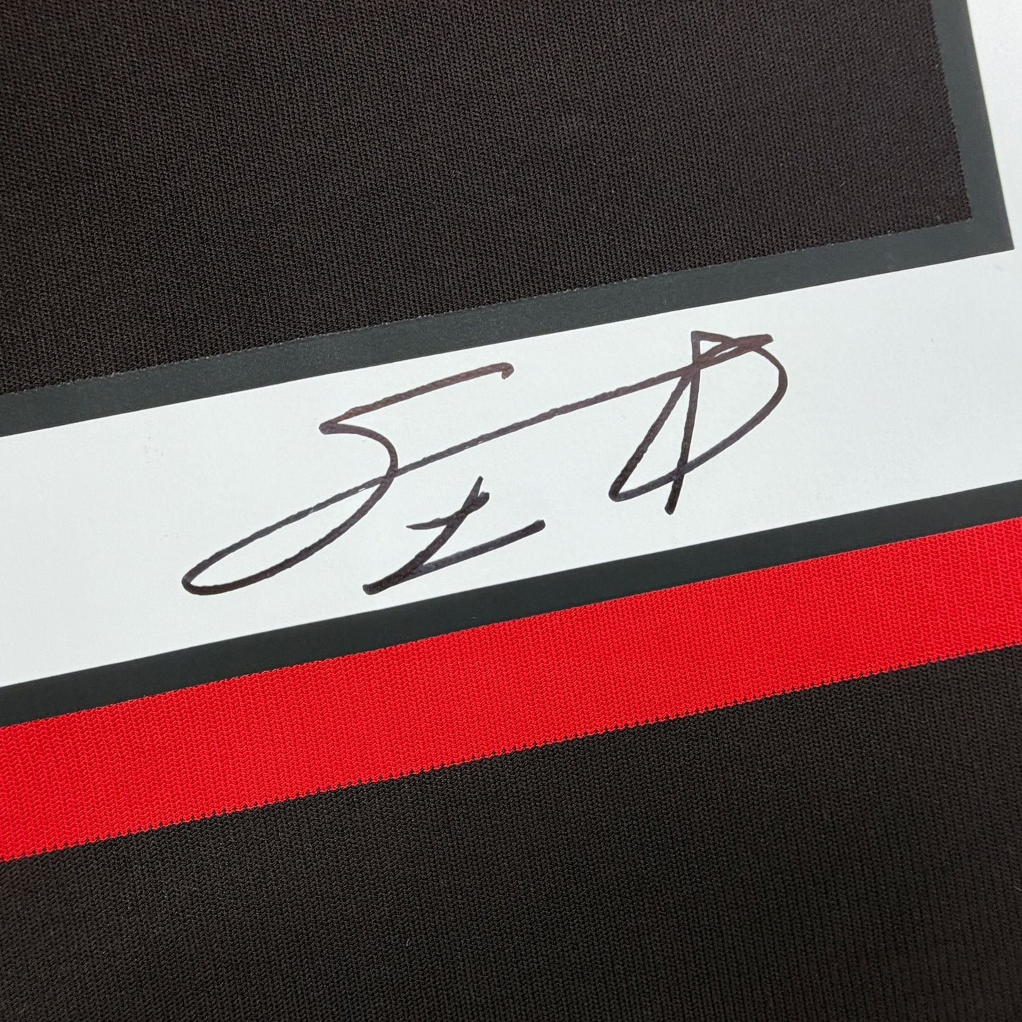 Autographed/Signed Andriy Shevchenko AC Milan Red Soccer Futbol Jersey Beckett BAS COA