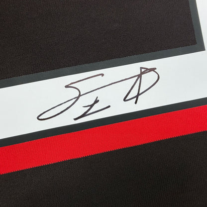 Autographed/Signed Andriy Shevchenko AC Milan Red Soccer Futbol Jersey Beckett BAS COA
