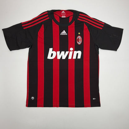 Autographed/Signed Ricardo Kaka AC Milan Black/White Soccer Futbol Jersey Beckett BAS COA