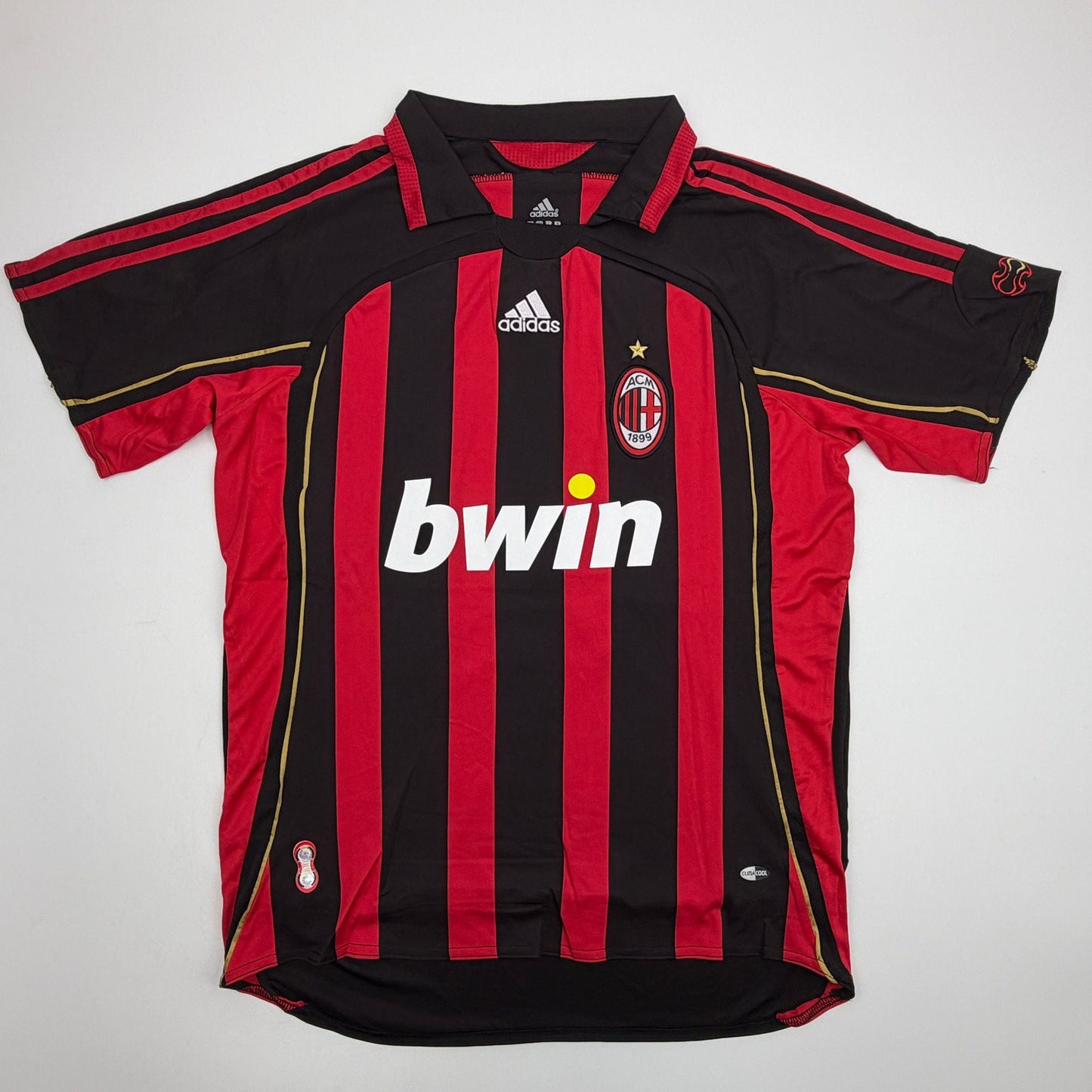 Autographed/Signed Cafu AC Milan Black/Red Soccer Futbol Jersey Beckett BAS COA