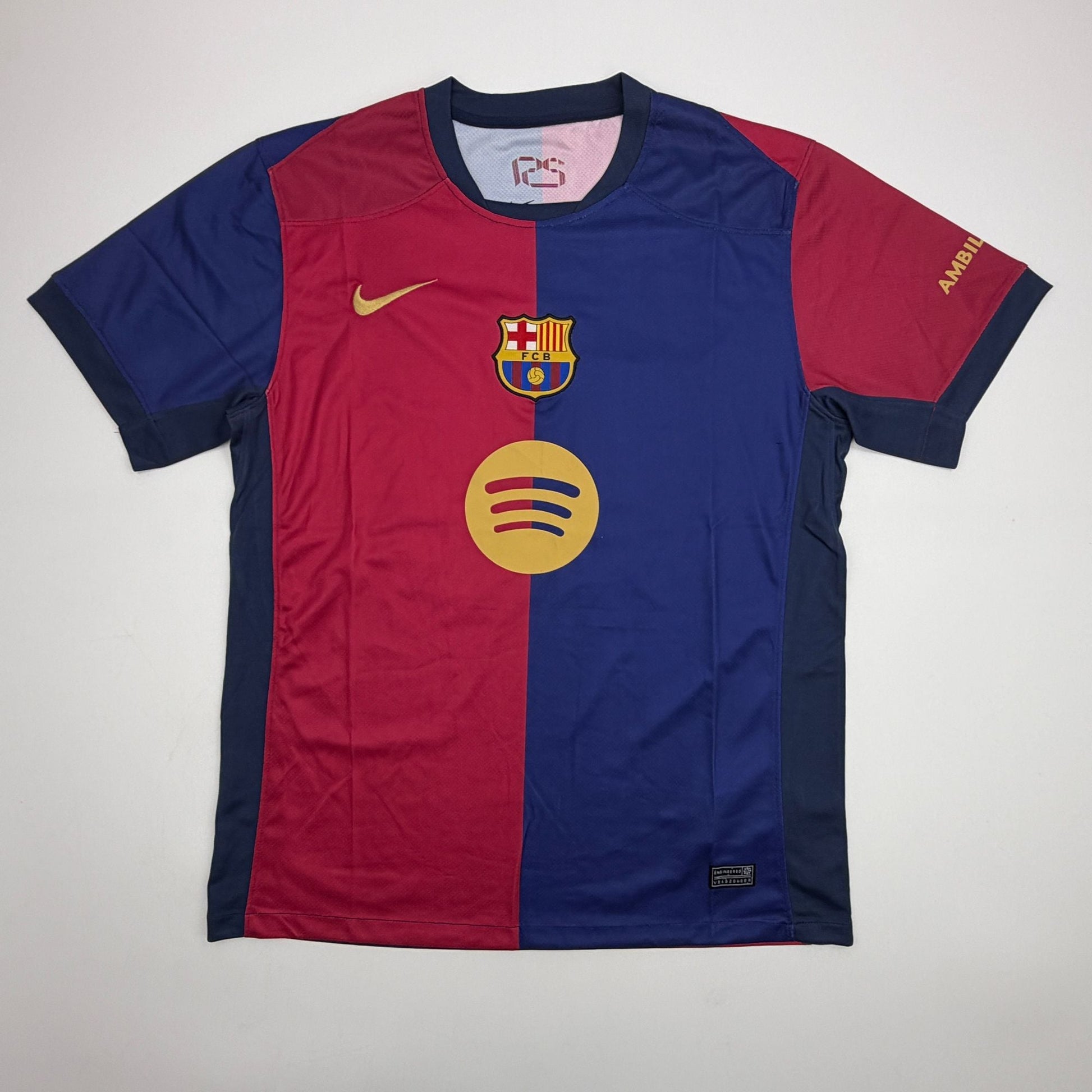 Autographed/Signed Fermin Lopez FC Barcelona Split Soccer Jersey Beckett BAS COA