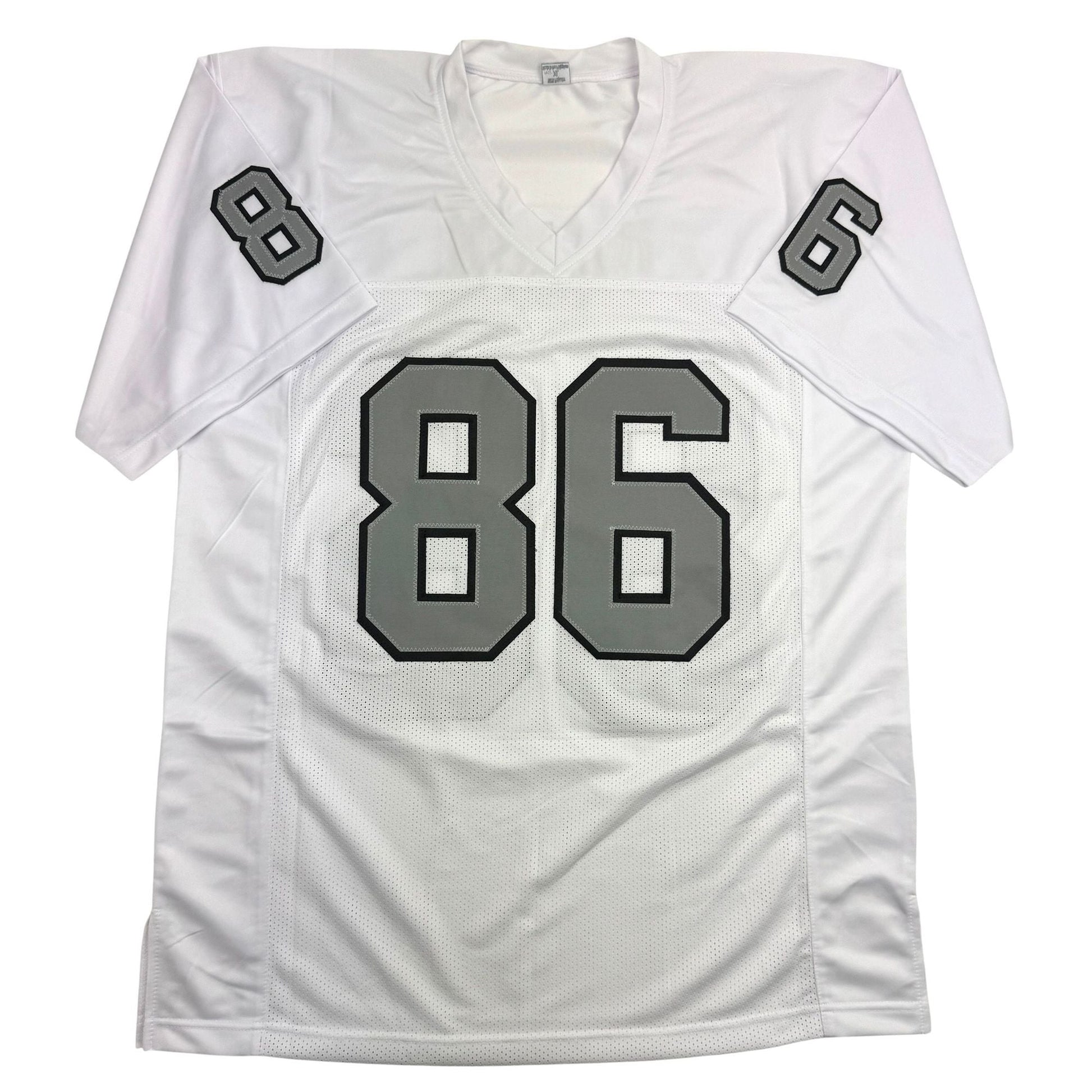 Autographed/Signed Raghib Ismail Rocket Oakland White Color Rush Football Jersey Beckett BAS COA