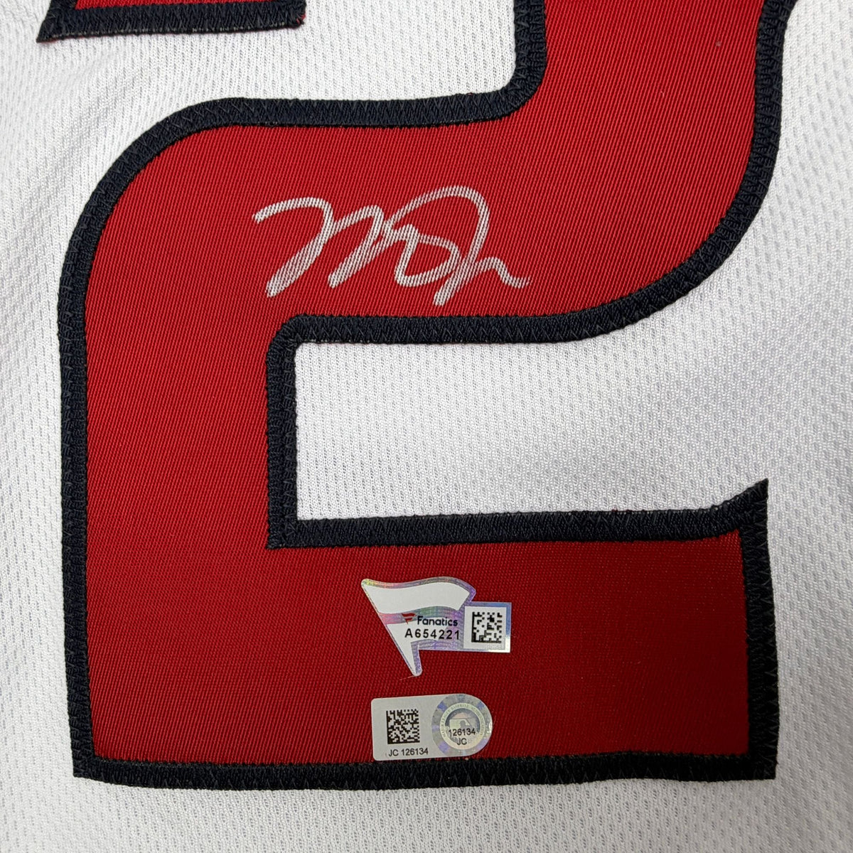 Autographed/Signed Mike Trout Los Angeles Anaheim Angels White Authentic Baseball Jersey Fanatics & MLB COA