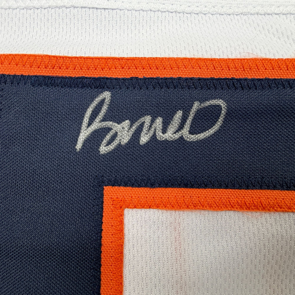 Autographed/Signed Rome Odunze Chicago White Football Jersey Beckett BAS COA