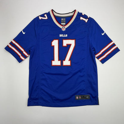 Autographed/Signed Josh Allen Buffalo Bills Blue Authentic Football Jersey Beckett BAS COA
