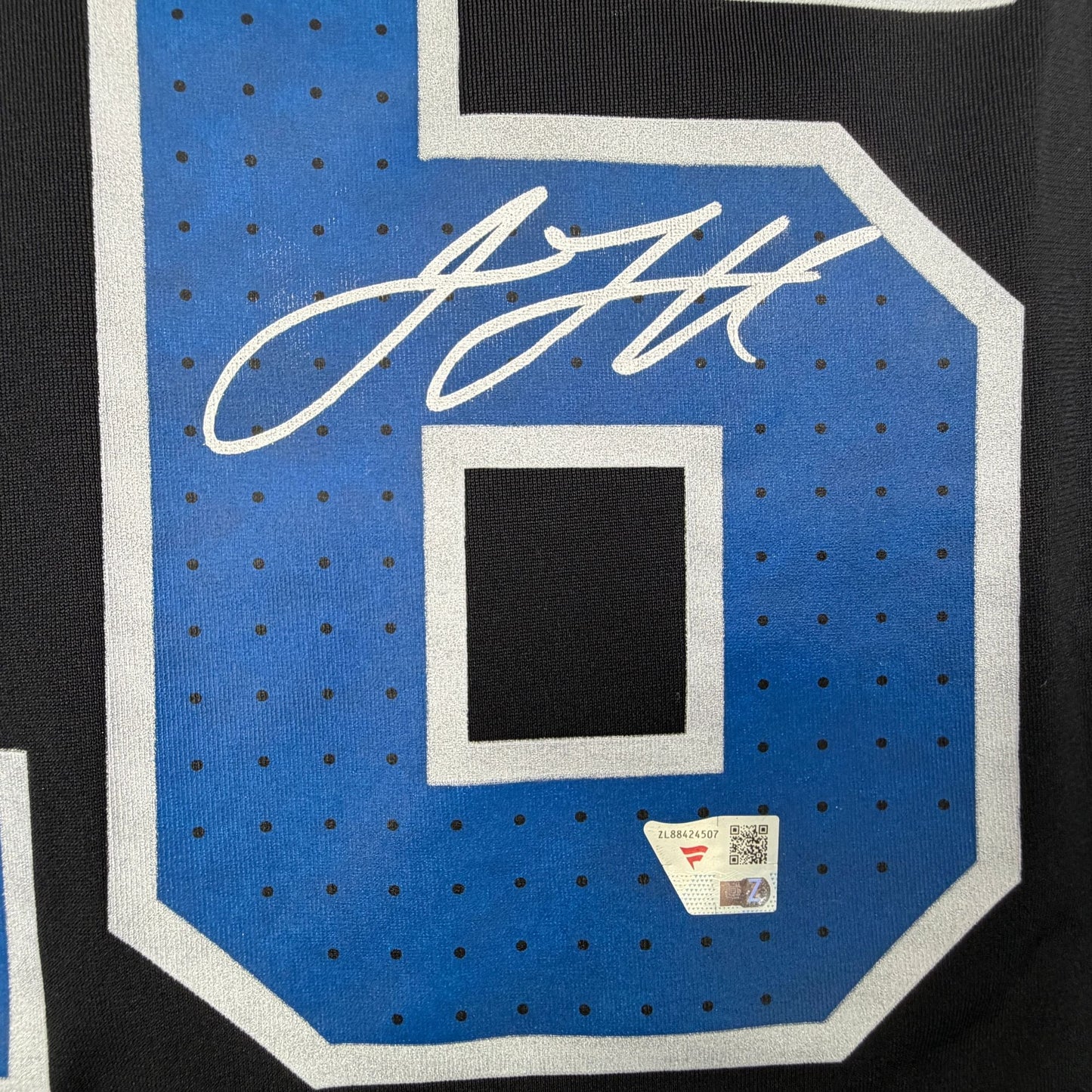 Autographed/Signed Jared Goff Detroit Lions Black Authentic Football Jersey Fanatics COA