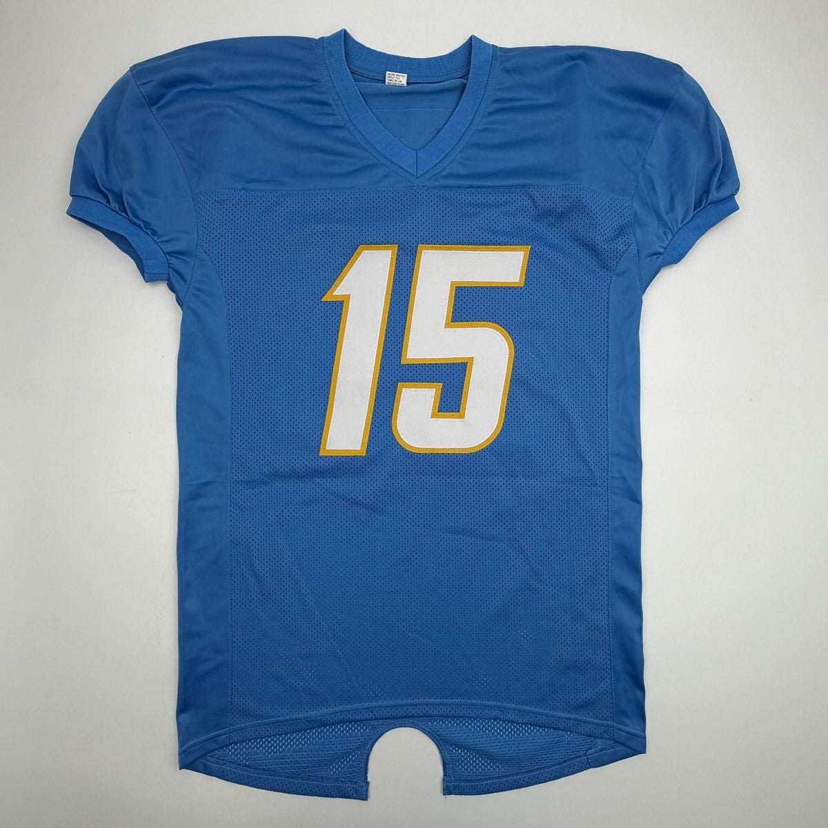 Autographed/Signed Ladd McConkey Los Angeles San Diego Powder Blue Football Jersey Beckett BAS COA