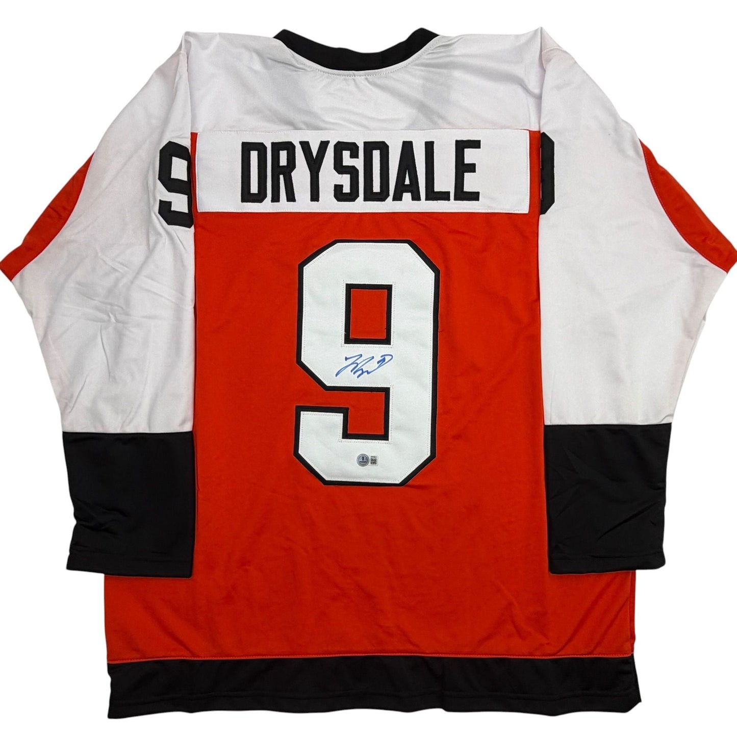 Autographed/Signed Jamie Drysdale Philadelphia Orange Hockey Jersey Beckett BAS COA