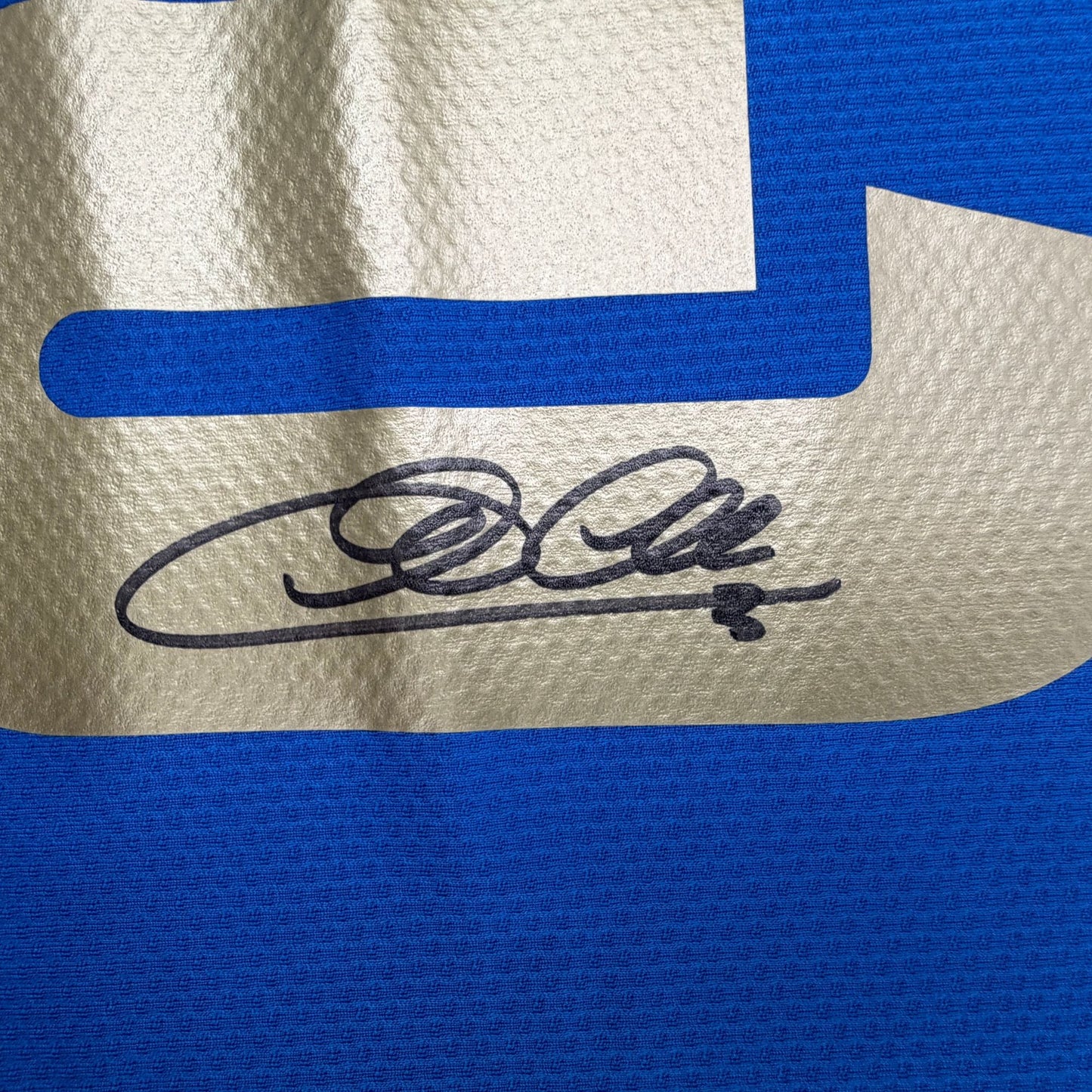 Autographed/Signed Giorgio Chiellini Italy Blue Soccer Futbol Jersey Beckett BAS COA