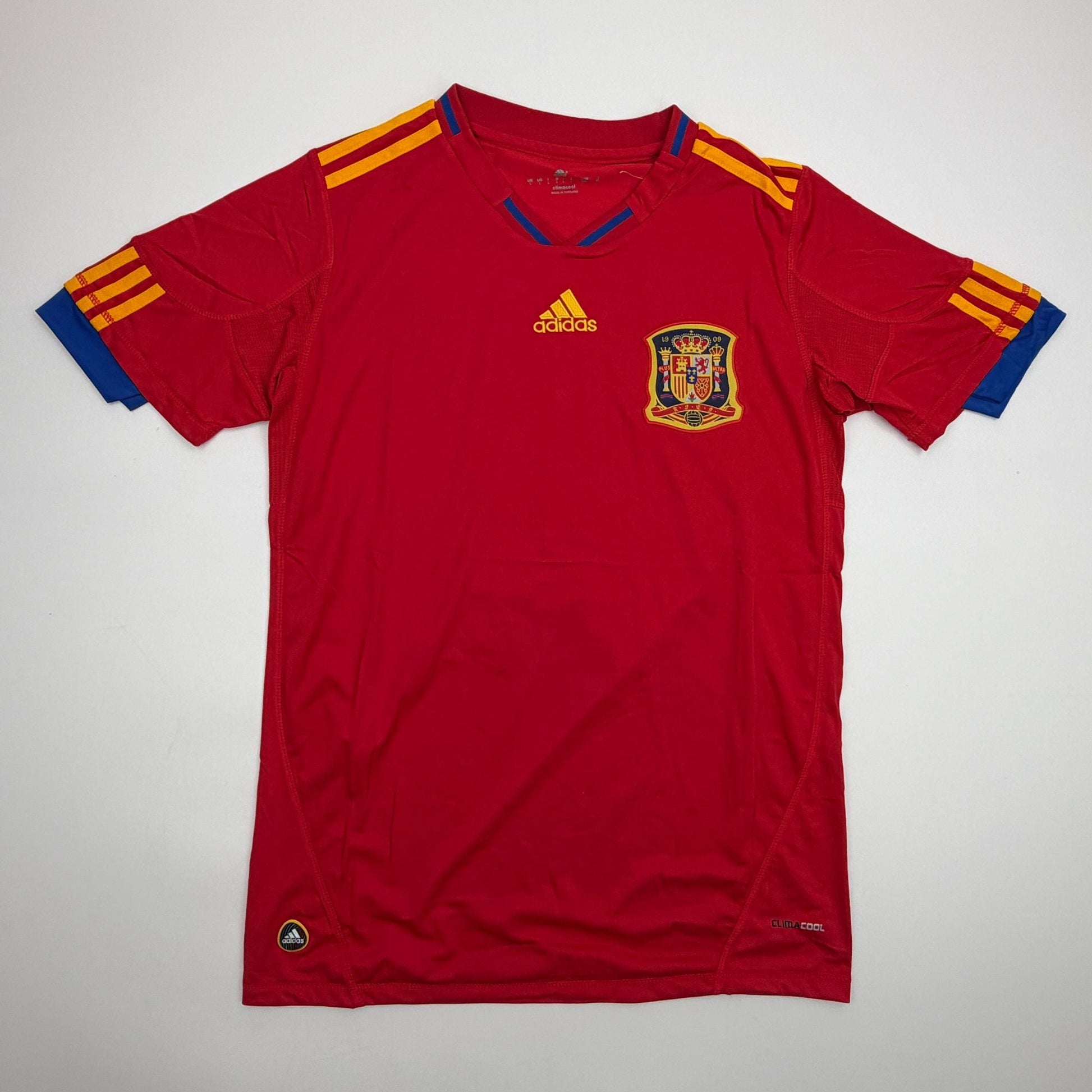 Autographed/Signed Xavi Hernandez Spain Red Soccer Futbol Jersey Beckett BAS COA #2