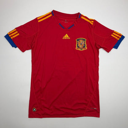 Autographed/Signed Xavi Hernandez Spain Red Soccer Futbol Jersey Beckett BAS COA #2