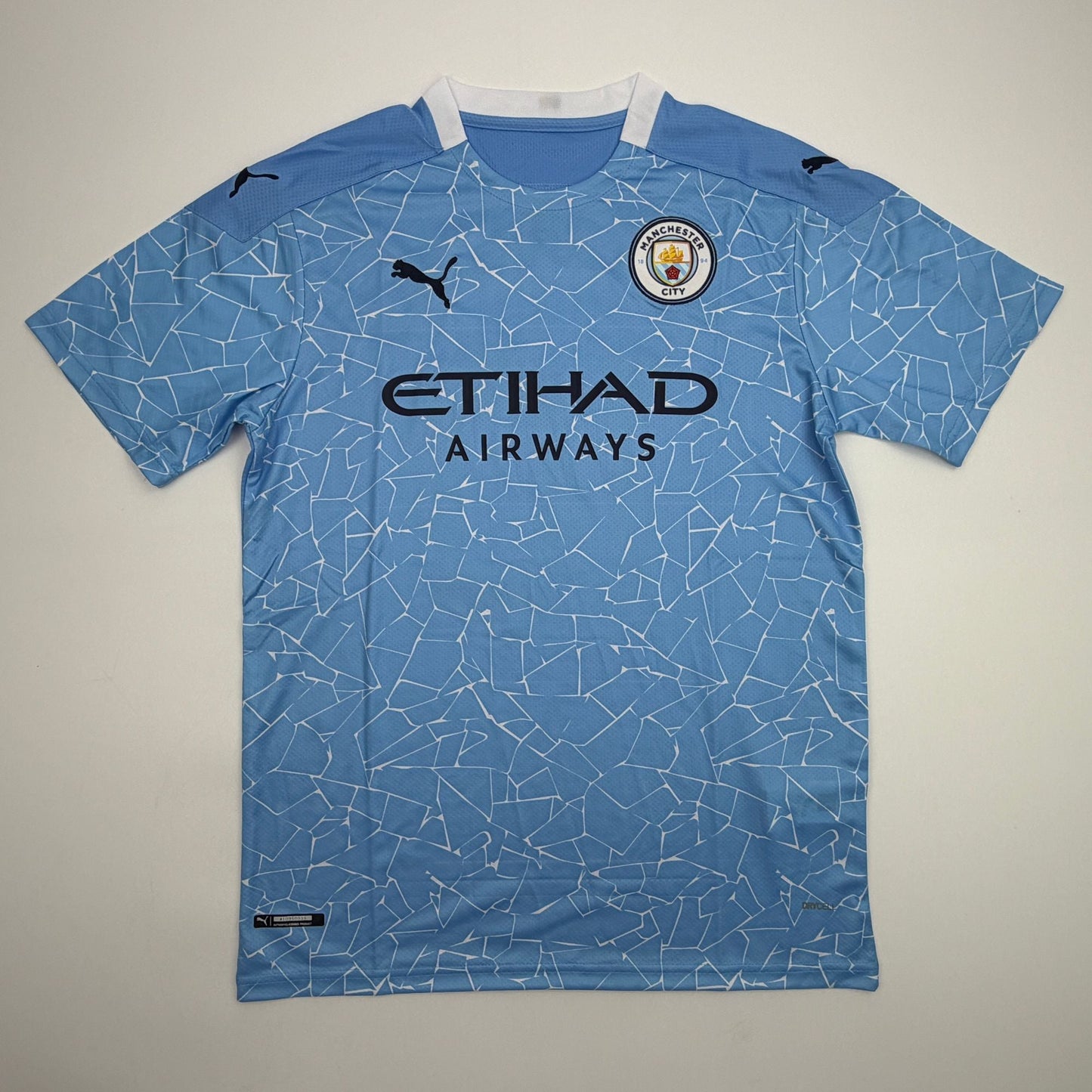 Autographed/Signed Sergio Kun Aguero #10 Manchester City Blue Soccer Futbol Jersey Beckett BAS COA