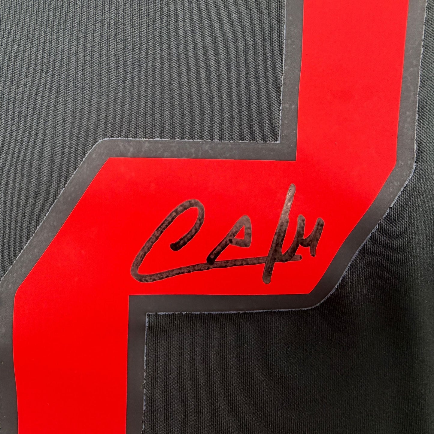 Autographed/Signed Cafu AC Milan Black Soccer Futbol Jersey Beckett BAS COA