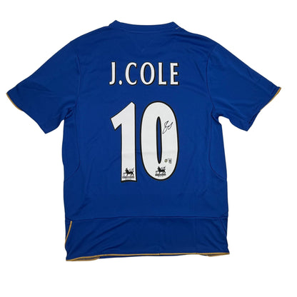 Autographed/Signed Joe Cole Chelsea FC Blue Soccer Futbol Jersey Beckett BAS COA