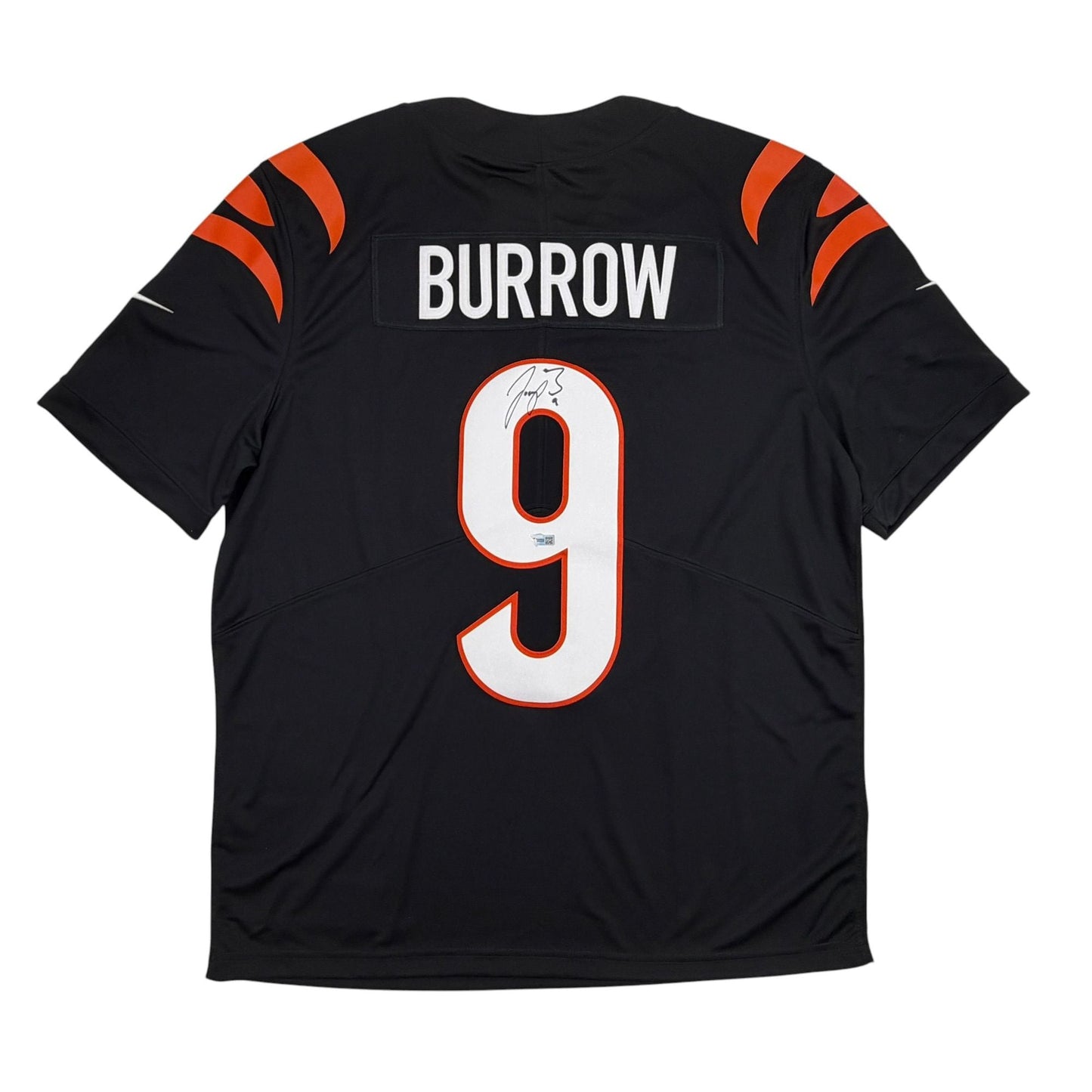 Autographed/Signed Joe Burrow Cincinnati Bengals Black Authentic Limited Football Jersey Fanatics COA