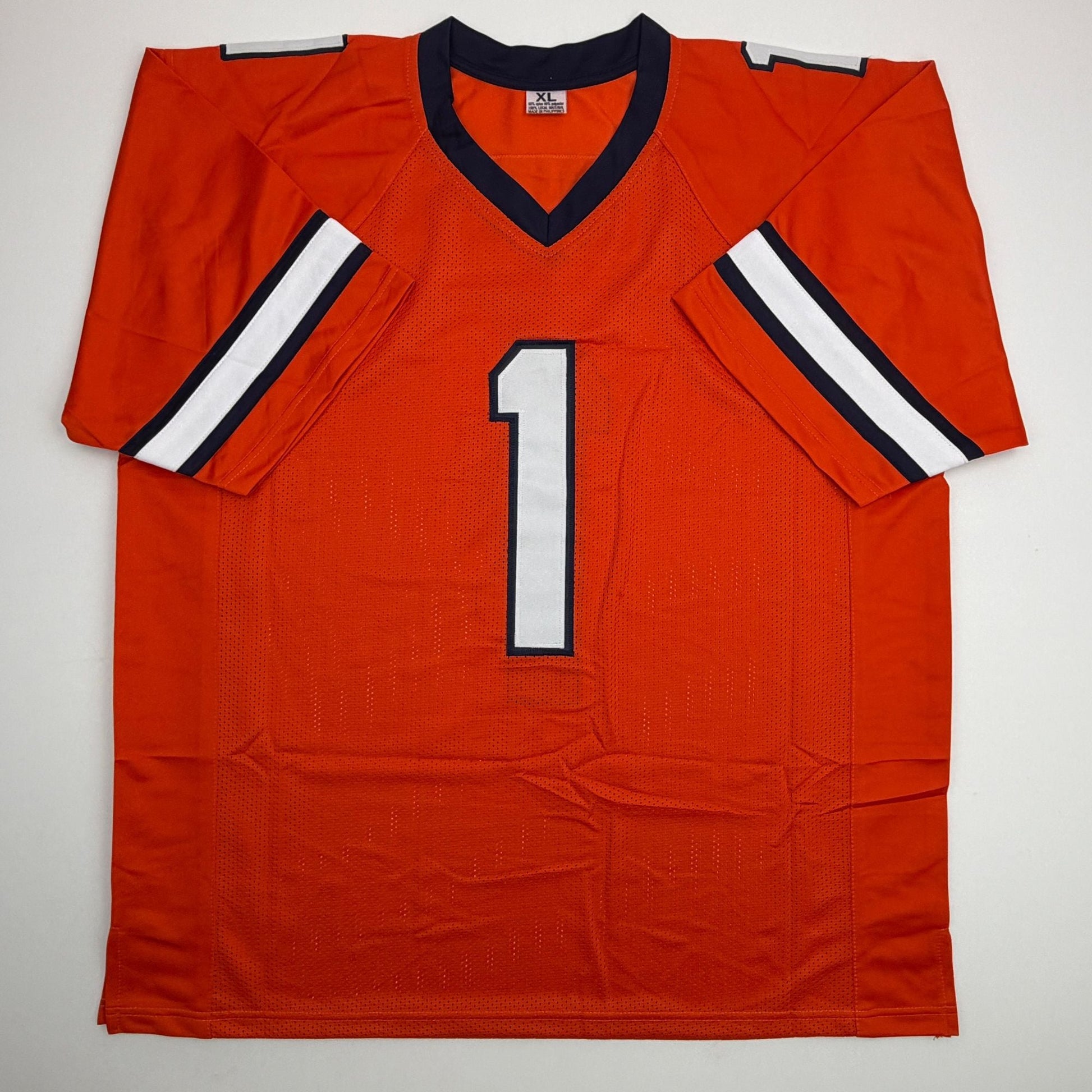 Autographed/Signed Coach Fran Brown Syracuse Orange College Football Jersey JSA COA