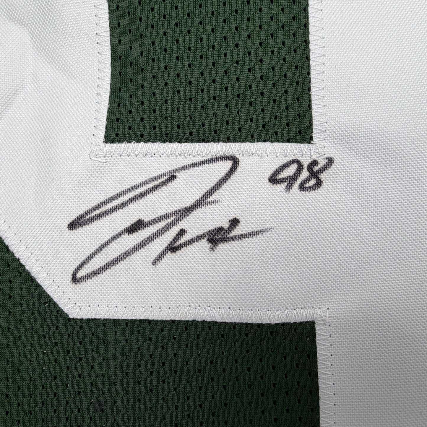 Autographed/Signed Javon Hargrave Green Bay Green Football Jersey Beckett BAS COA