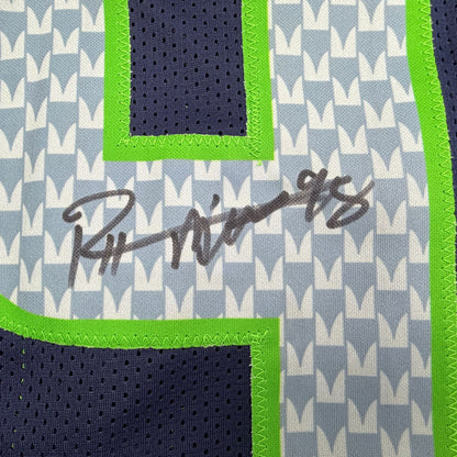 Autographed/Signed Rylie Mills Seattle Navy Blue Football Jersey JSA COA