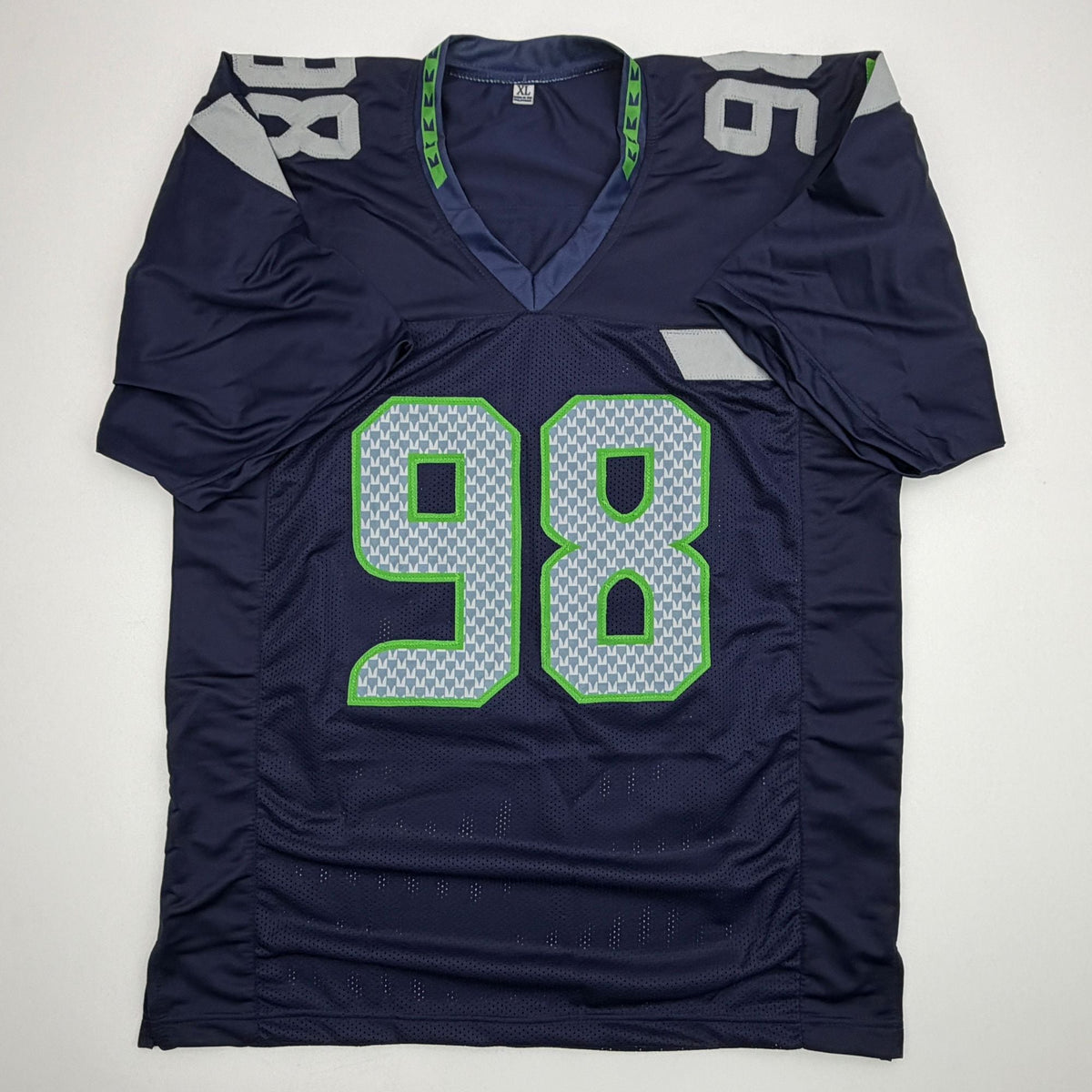 Autographed/Signed Rylie Mills Seattle Navy Blue Football Jersey JSA COA
