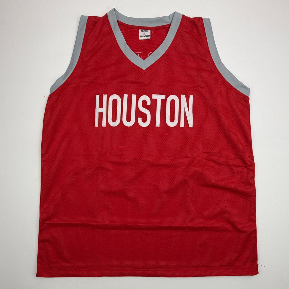 Autographed/Signed James Harden Houston Red Basketball Jersey Beckett BAS COA