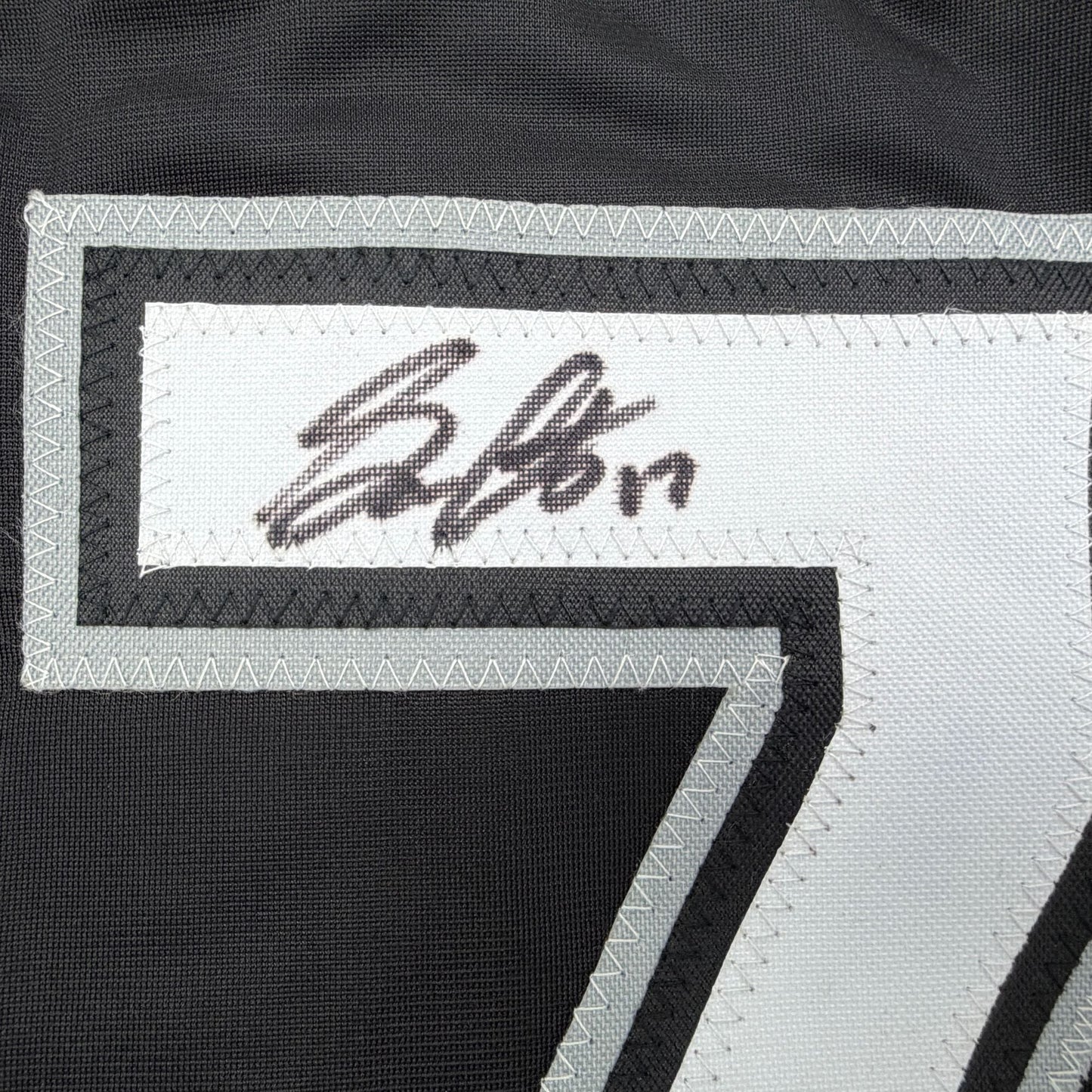 Autographed/Signed Sam Antonacci Chicago Black Baseball Jersey Beckett BAS COA