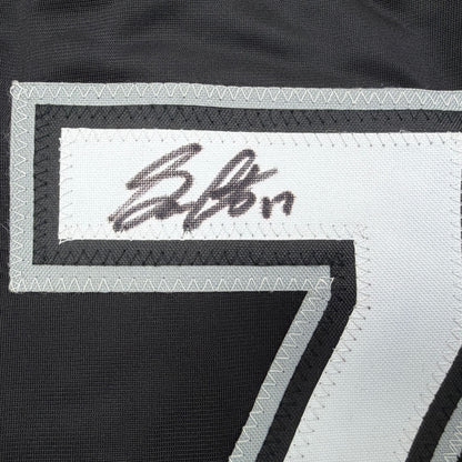 Autographed/Signed Sam Antonacci Chicago Black Baseball Jersey Beckett BAS COA