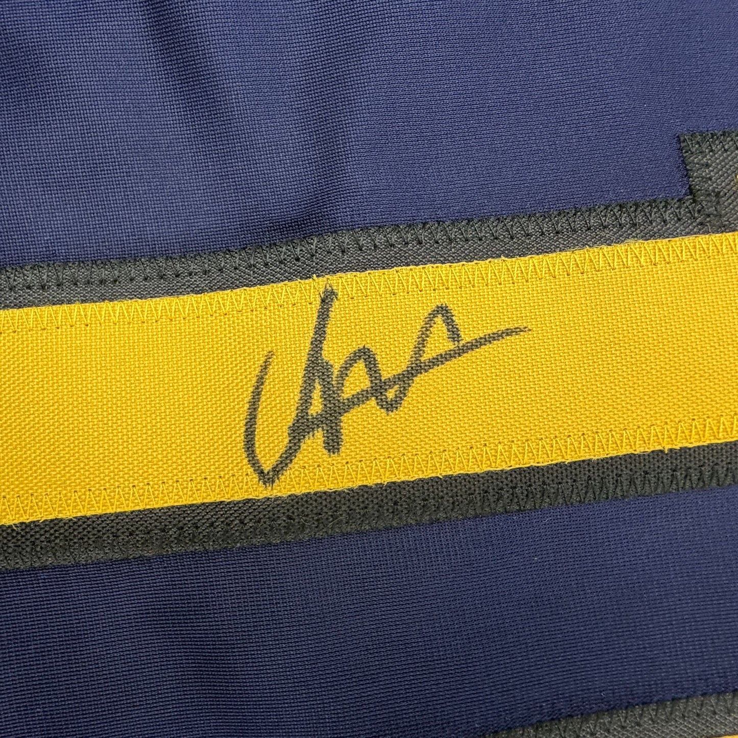 Autographed/Signed Jesus Made Milwaukee Navy Blue Baseball Jersey JSA COA