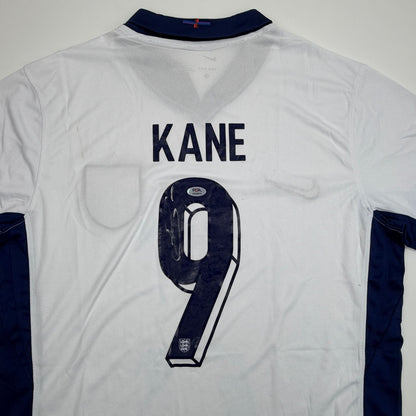 Autographed/Signed Harry Kane England White Soccer Jersey PSA/DNA COA