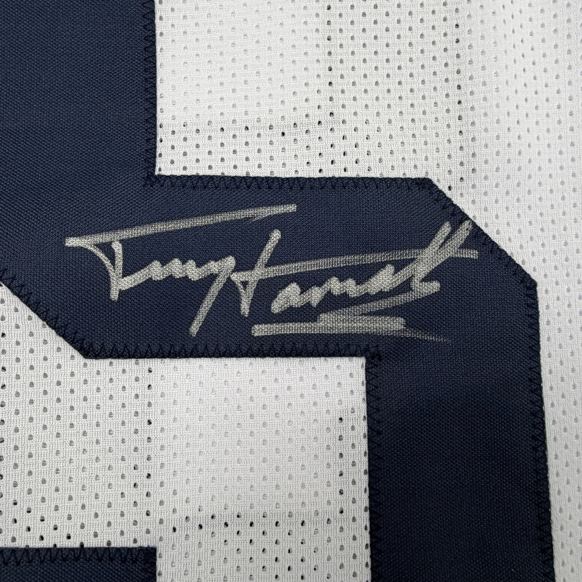 Autographed/Signed Terry Hanratty Notre Dame White College Football Jersey Beckett BAS COA