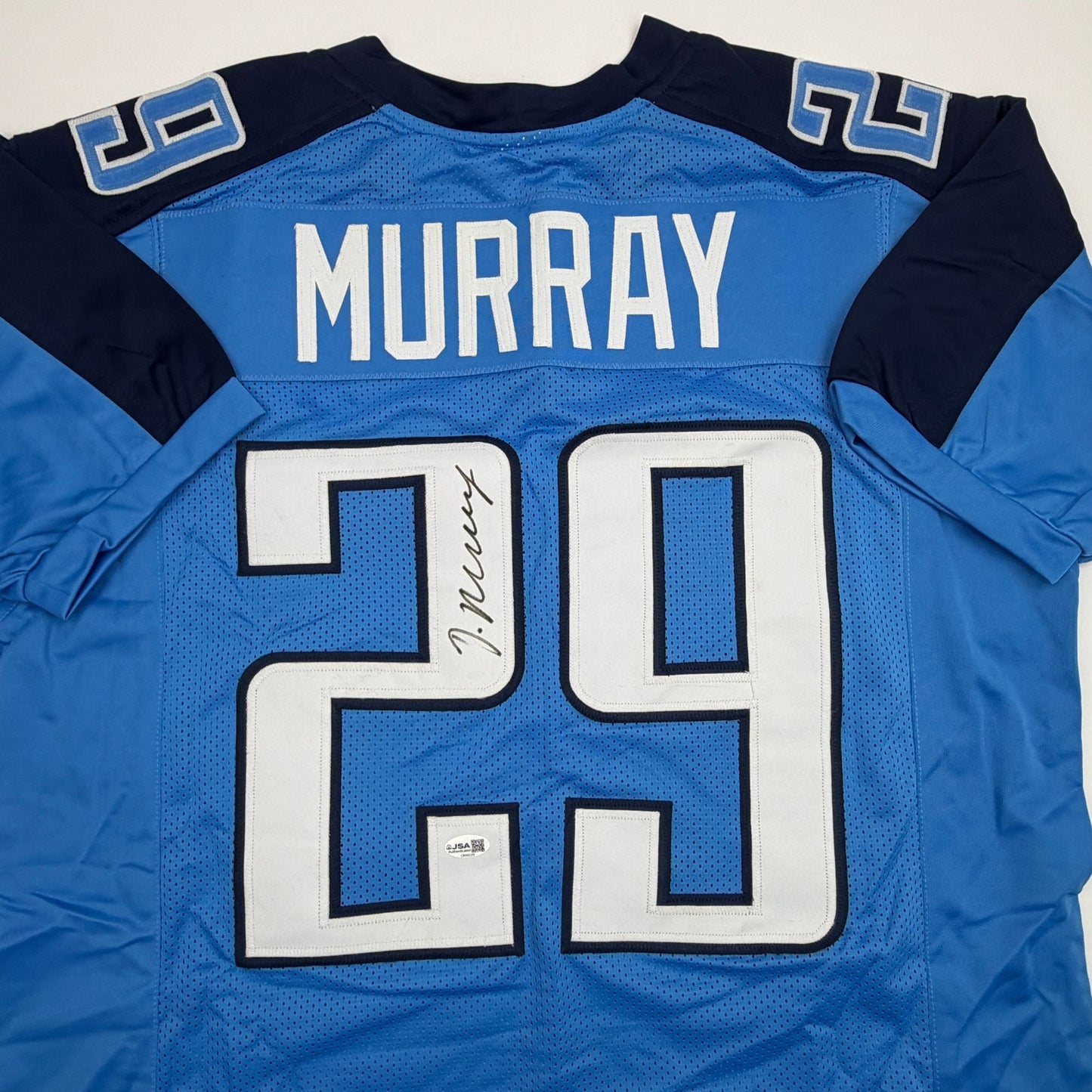Autographed/Signed Demarco Murray Tennessee Light Blue Football Jersey JSA COA