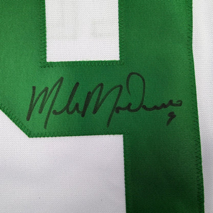 Autographed/Signed Mike Modano Dallas Modern White Hockey Jersey JSA COA