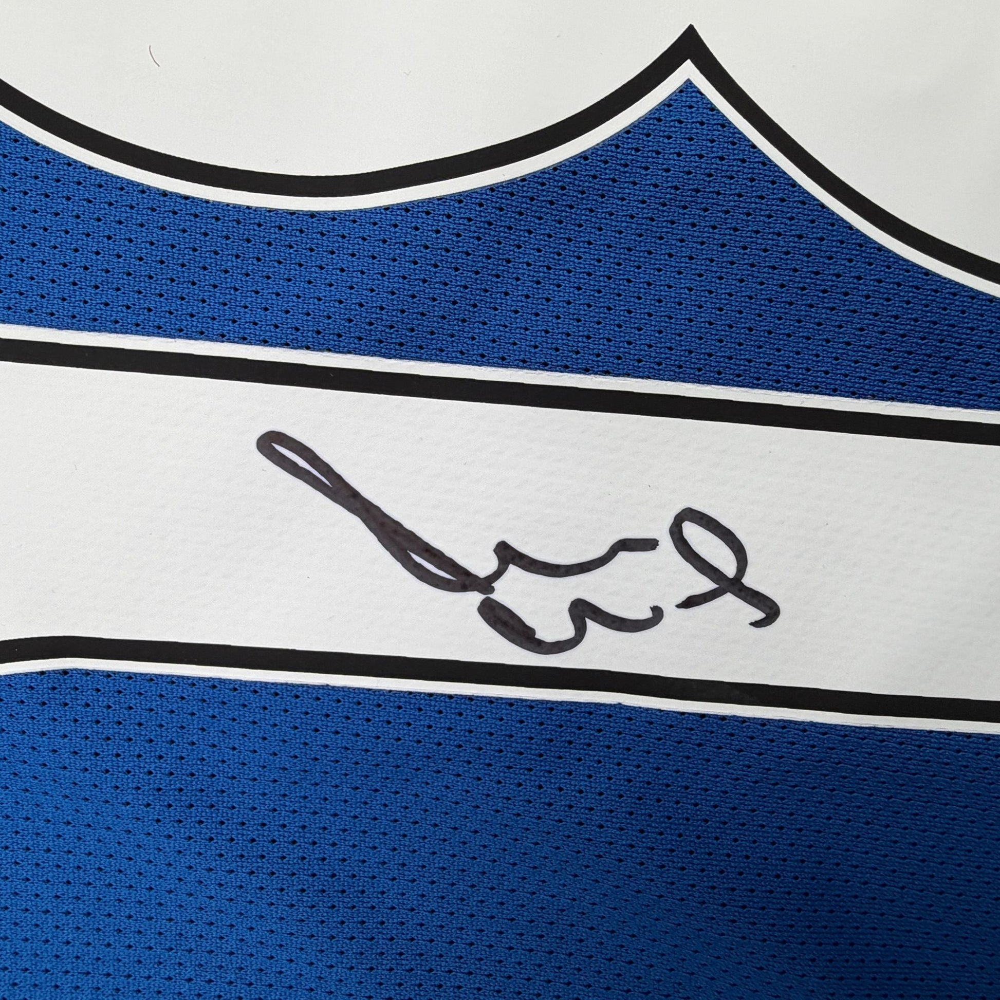 Autographed/Signed Paul Scholes Manchester United Blue Soccer Futbol Jersey Beckett BAS COA
