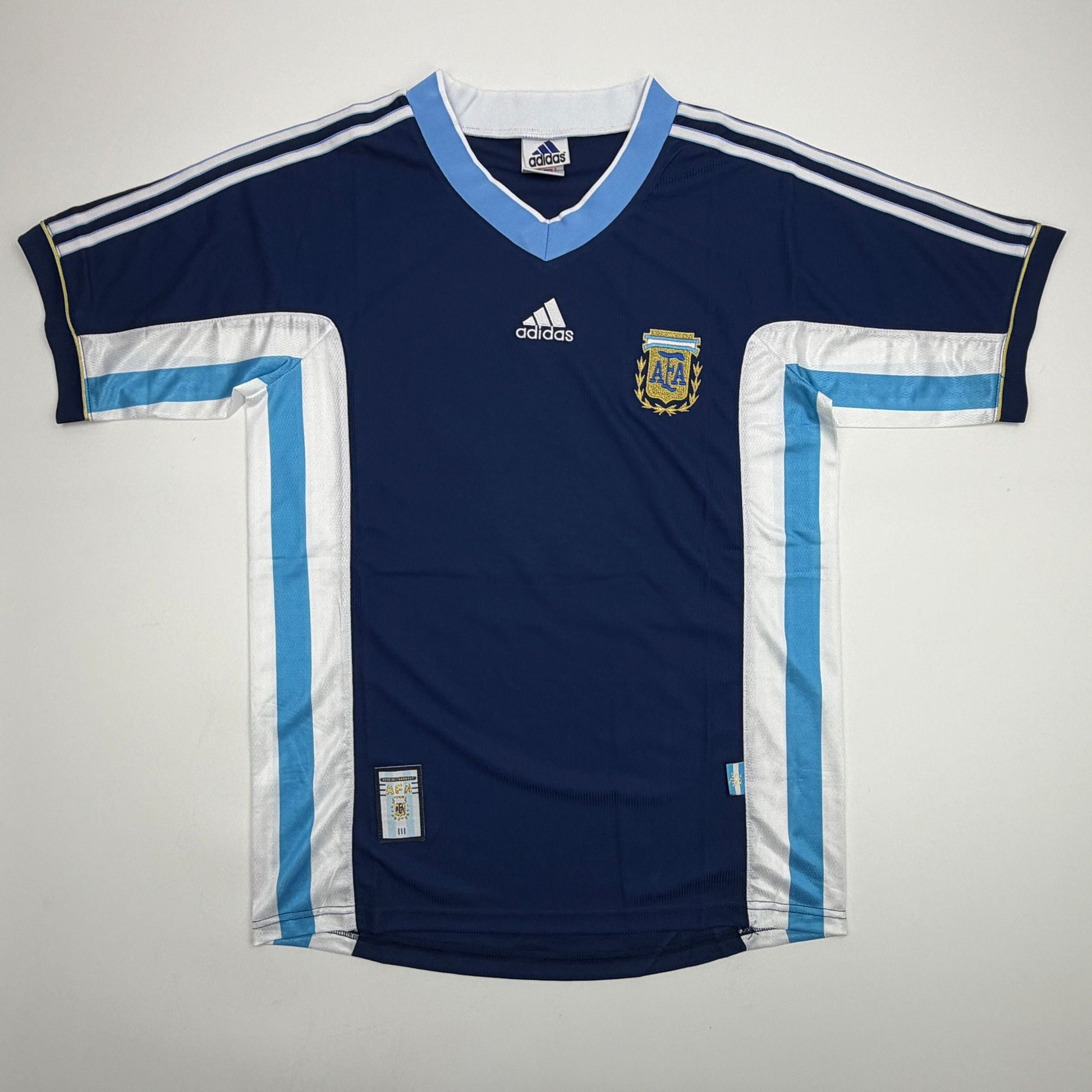 Autographed/Signed Javier Zanetti Argentina Blue #22 Soccer World Cup Jersey Beckett BAS COA