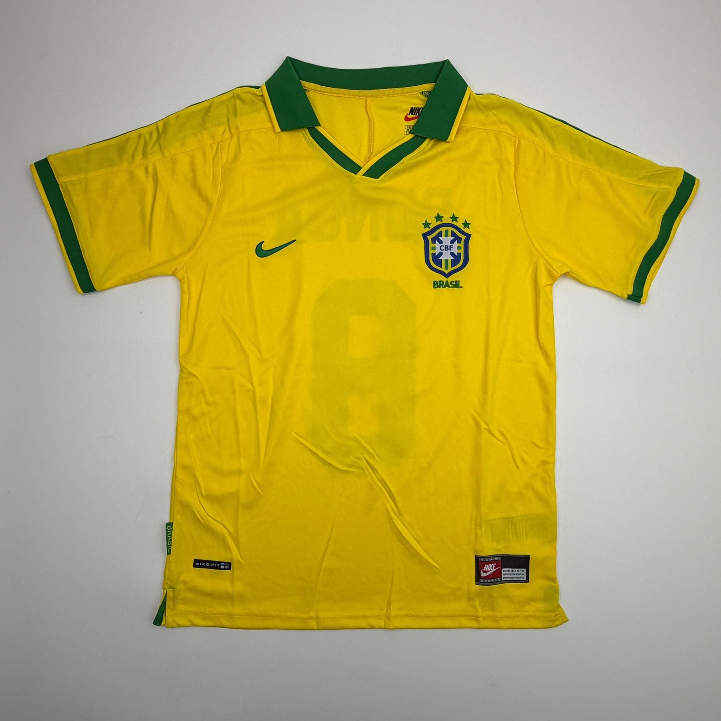 Autographed/Signed Carlos Dunga Brazil Yellow Soccer Futbol Jersey Beckett BAS COA