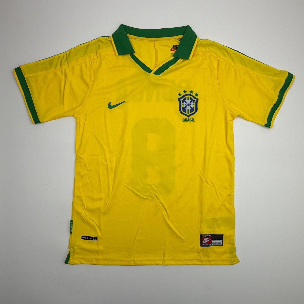 Autographed/Signed Carlos Dunga Brazil Yellow Soccer Futbol Jersey Beckett BAS COA