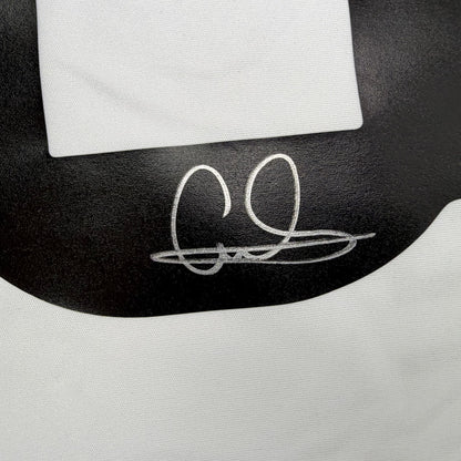 Autographed/Signed Eder Militao Real Madrid White Soccer Futbol Jersey Beckett BAS COA