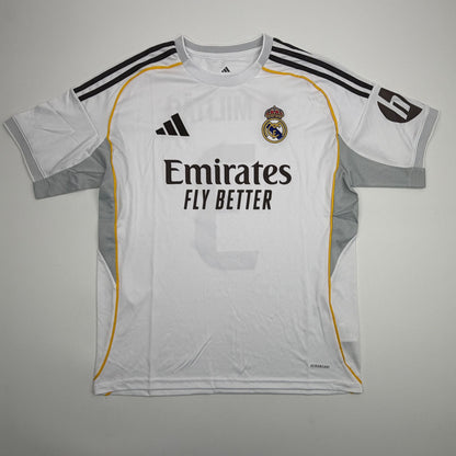 Autographed/Signed Eder Militao Real Madrid White Soccer Futbol Jersey Beckett BAS COA