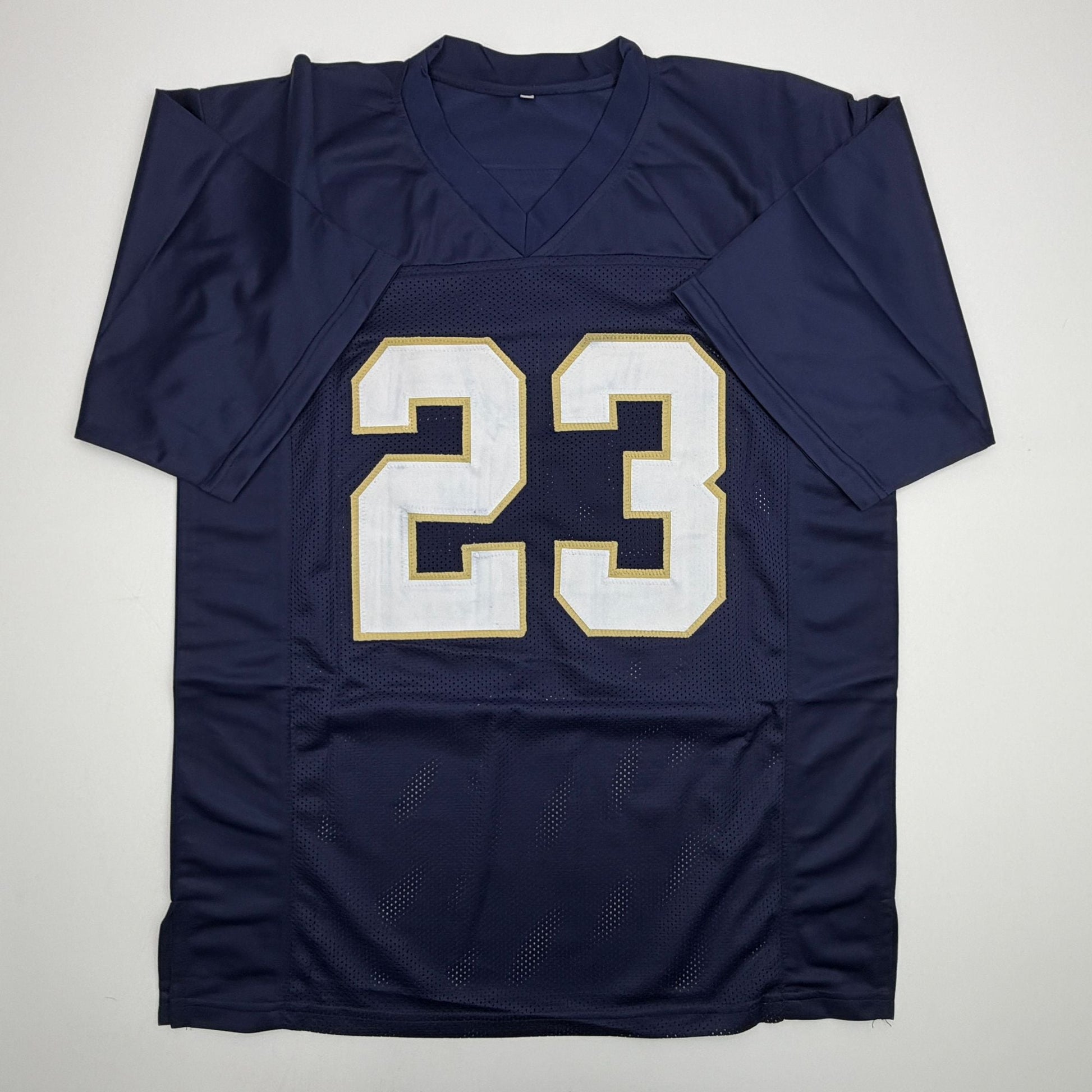 Autographed/Signed Kyren Williams Notre Dame Blue College Football Jersey JSA COA