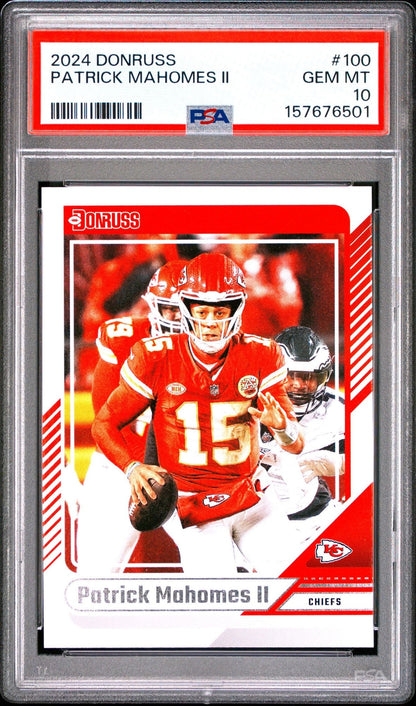 Graded 2019 Panini Chronicles Patrick Mahomes II #S18 Studio Football Card PSA 10 Gem Mint