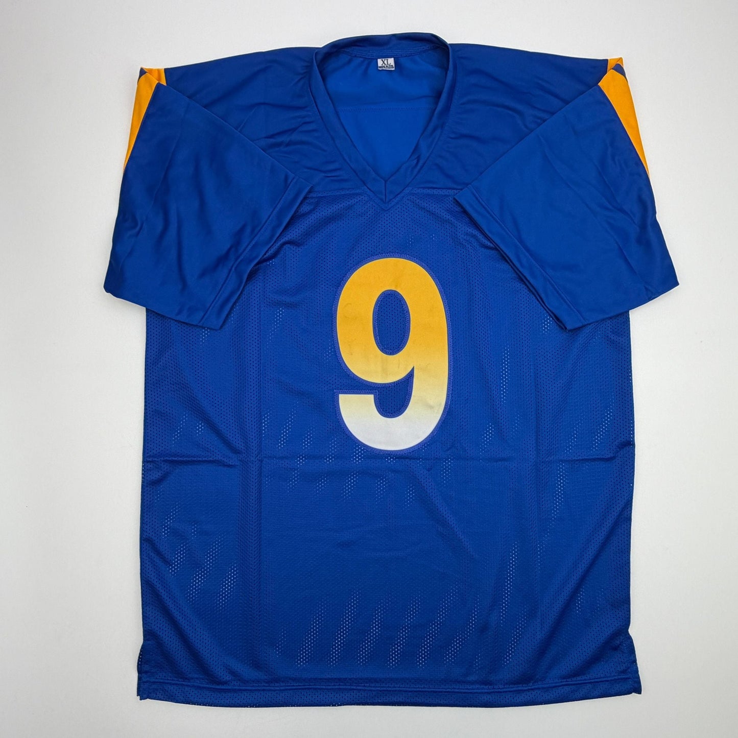 Autographed/Signed Matthew Stafford Los Angeles LA Blue Football Jersey Beckett BAS COA