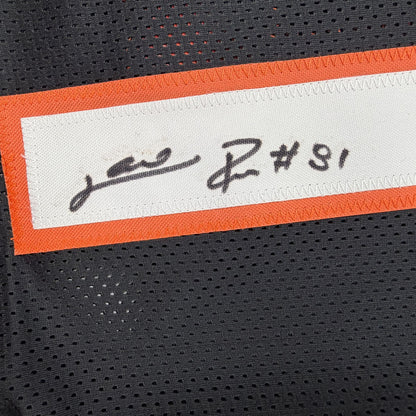 Autographed/Signed Carl Pickens Cincinnati Black Football Jersey JSA COA