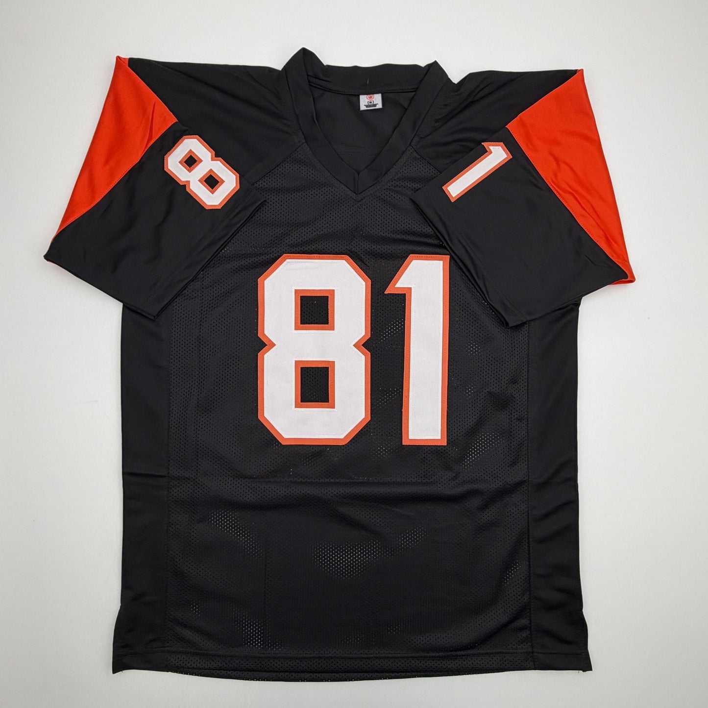 Autographed/Signed Carl Pickens Cincinnati Black Football Jersey JSA COA