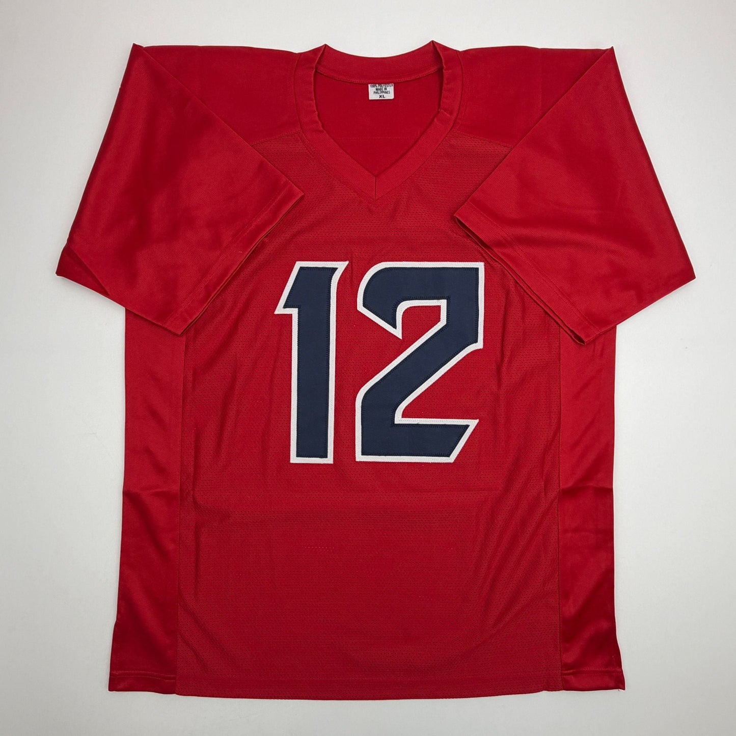 Autographed/Signed Nico Collins Houston Red Football Jersey JSA COA