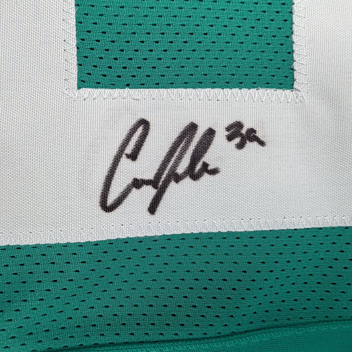 Autographed/Signed Cam Little Jacksonville Teal Football Jersey JSA COA