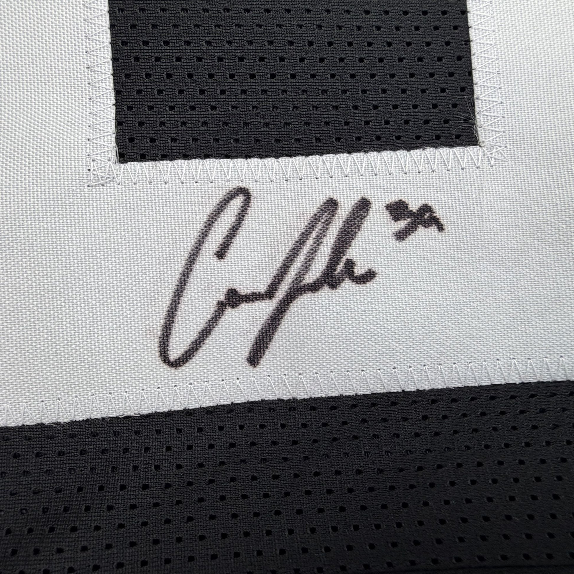 Autographed/Signed Cam Little Jacksonville Black Football Jersey JSA COA