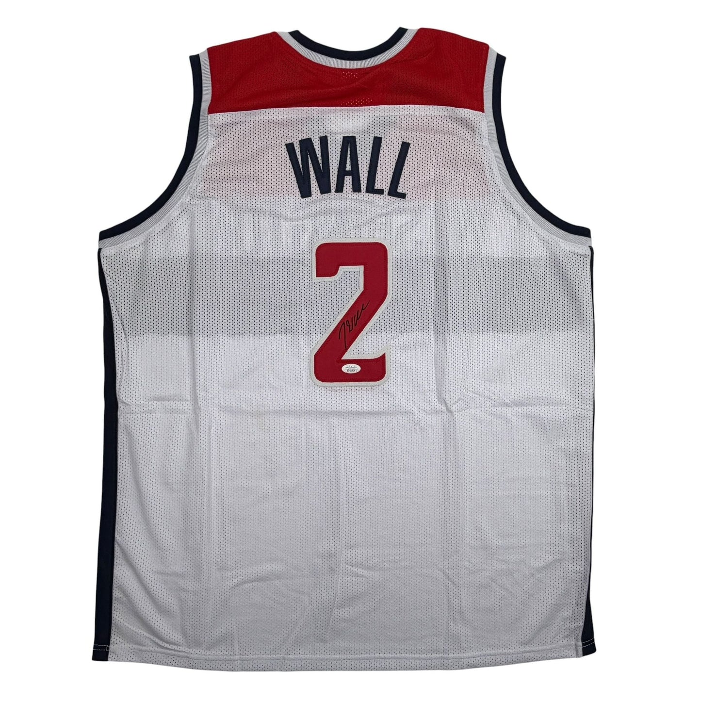 Autographed/Signed John Wall Washington White Basketball Jersey JSA COA